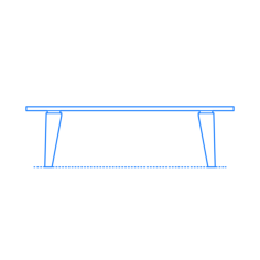 Furniture Coffee Tables Eames Rectangular Coffee Table Tracing Svg Vector, Free Vectors File